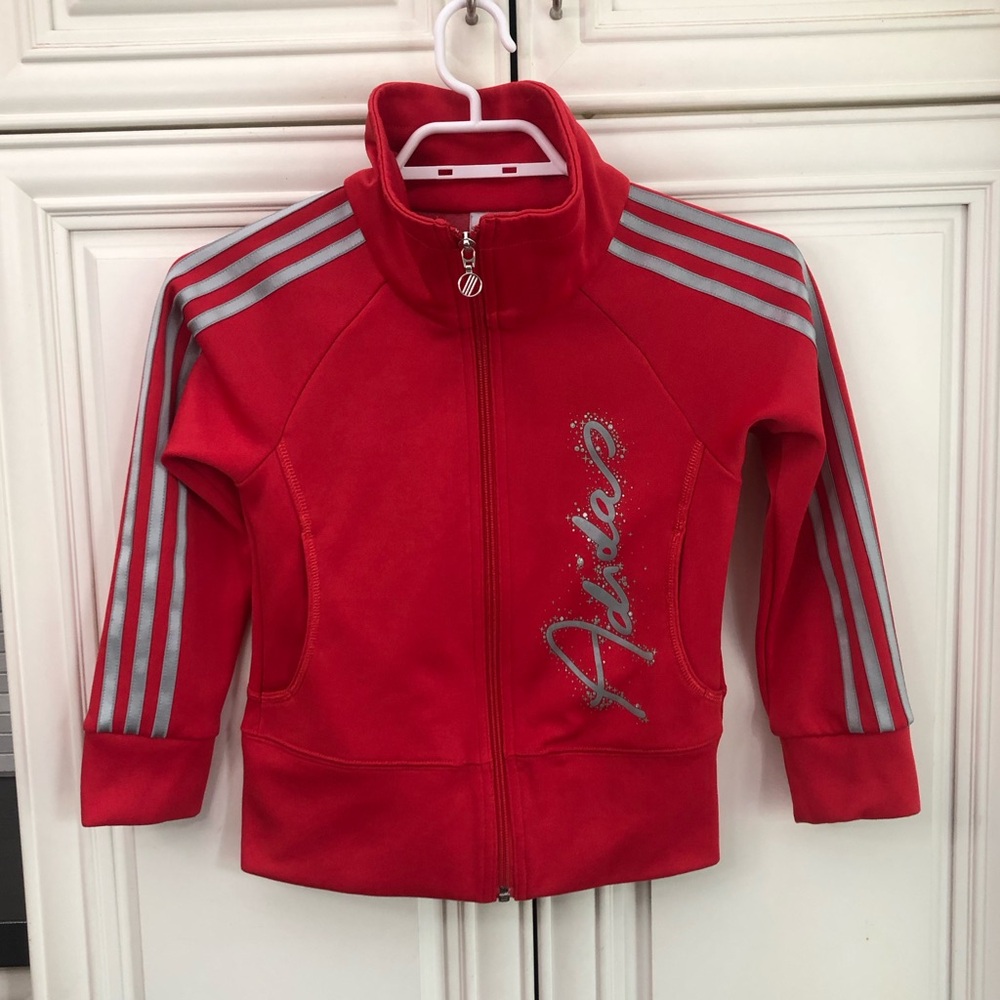 EUC Adidas unisex zip jacket